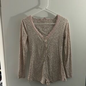 La Vie En Rose Pink Leopard Print Top